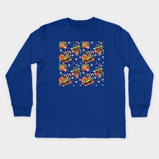 Christmas pattern 5. Kids Long Sleeve T-Shirt